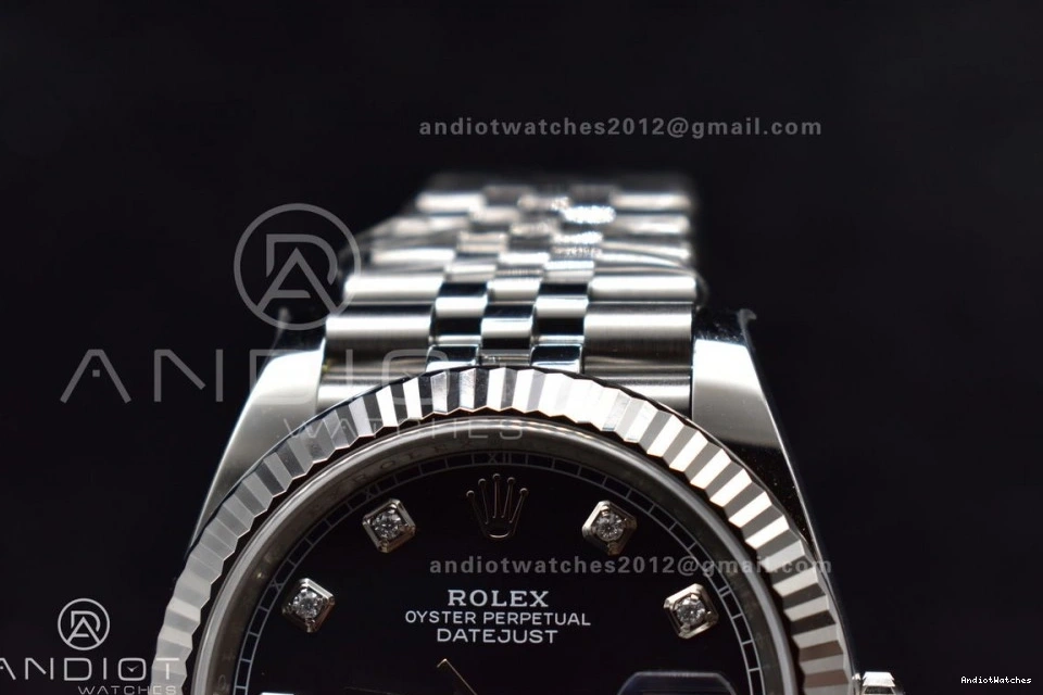 on SS Edition 126334 VR Best Black 904L Steel Clean Bracelet Jubilee Diamonds 407 1:1 Practical DateJust 41 Dial 0512